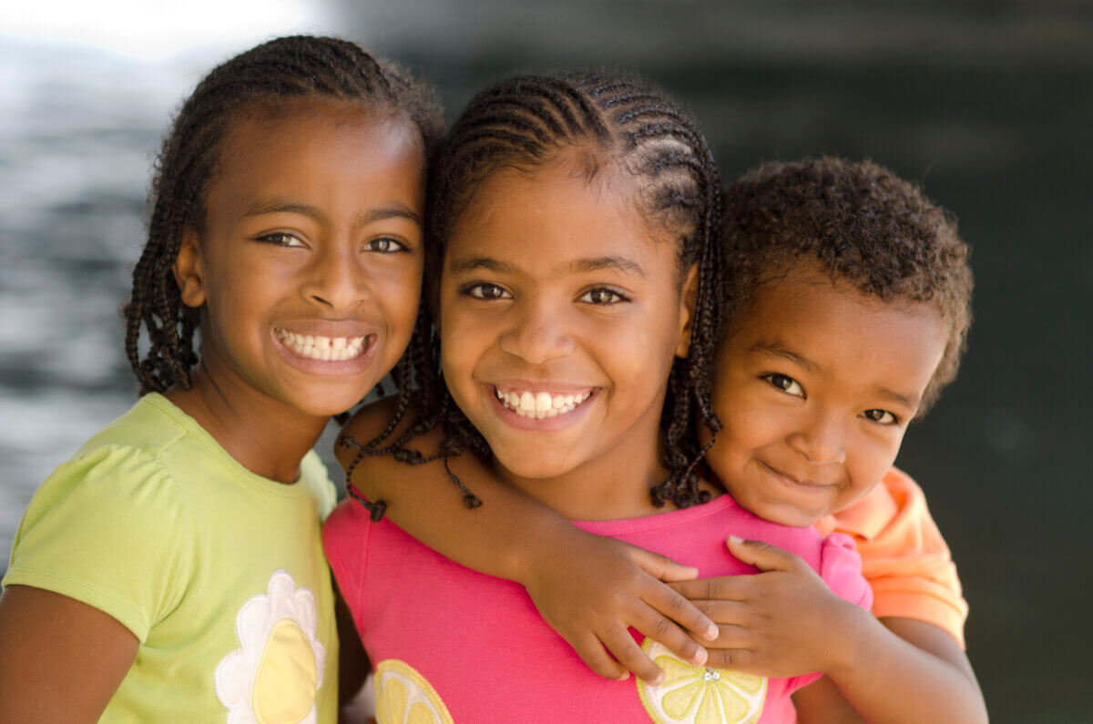 Naomi with her sister and brother