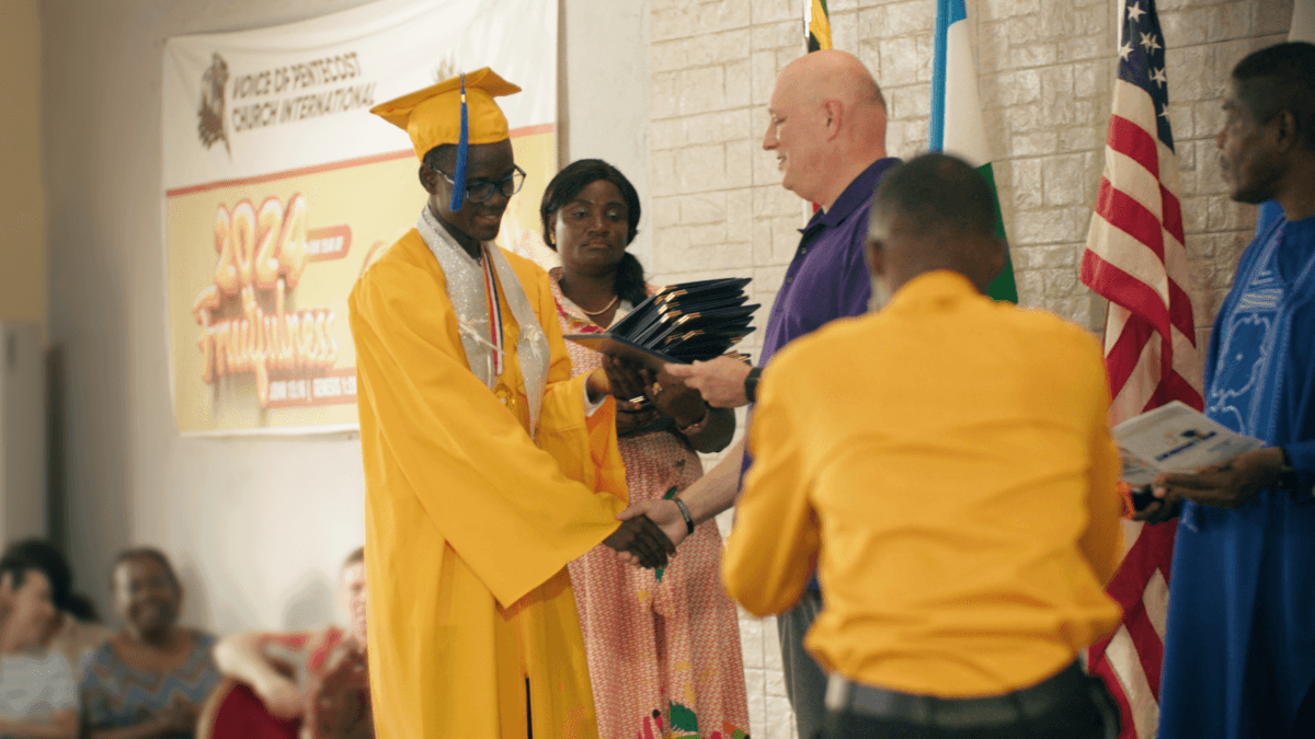 Jerry graduates from Lifesong School 